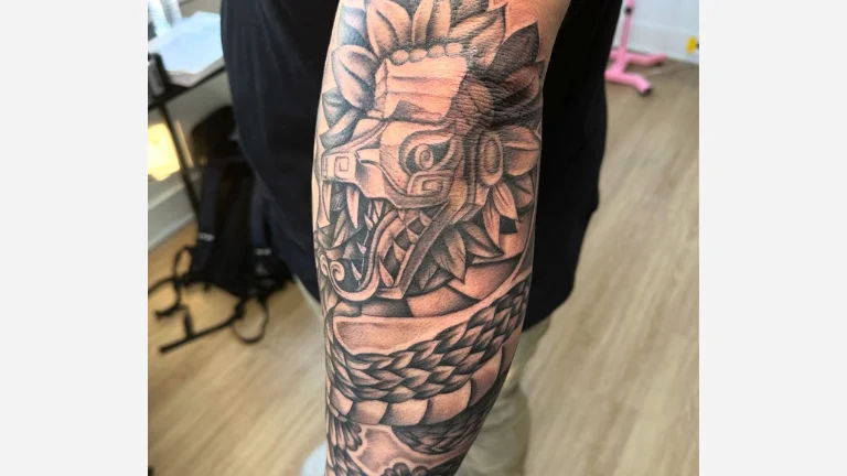 Aztec Serpent Tattoo