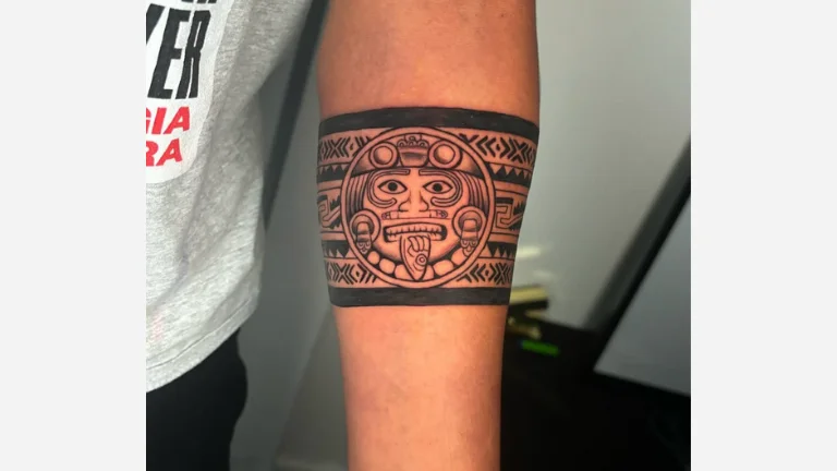 Aztec lion Tattoo