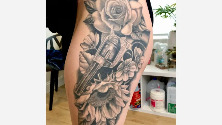 Gun and Flower