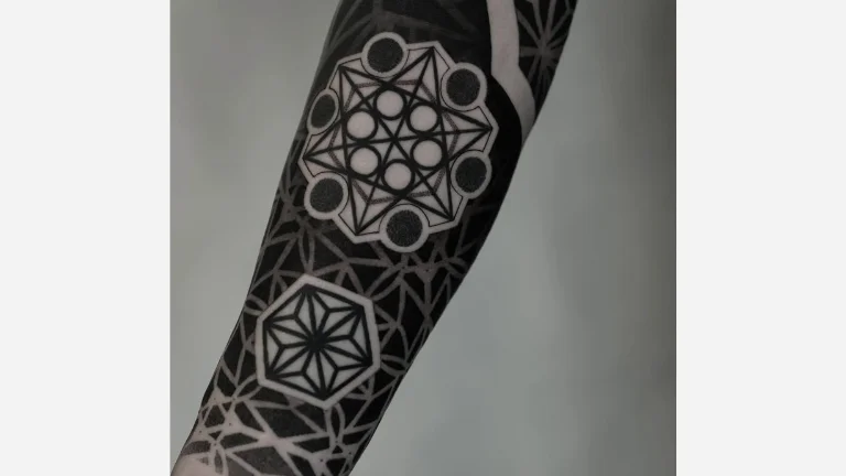 Aztec Geometric Tattoo
