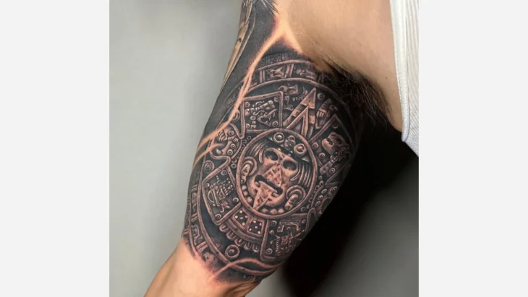 Aztec Bicep Tattoo