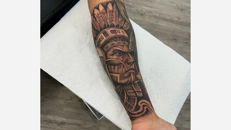 Aztec Forearm Tattoo