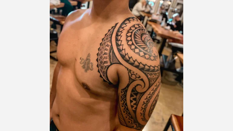 Tribal Shoulder Tattoo
