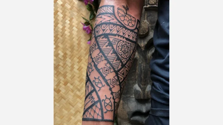 Forearm Tribal Tattoo