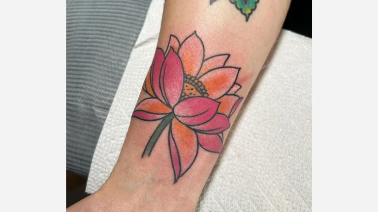 Orange Lotus Flower