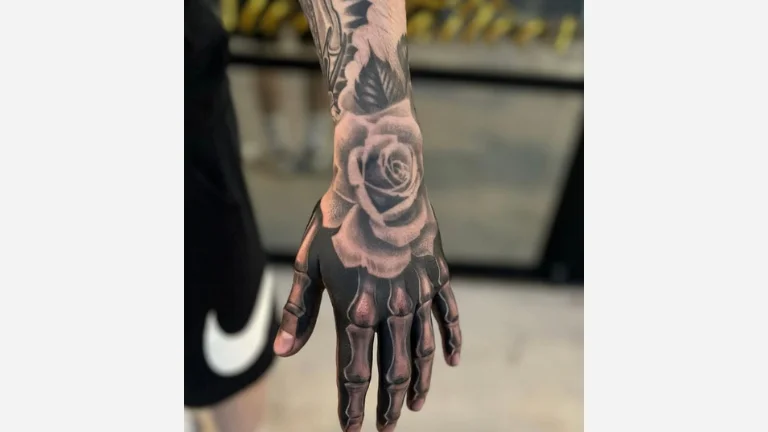 Skeleton Hand Rose