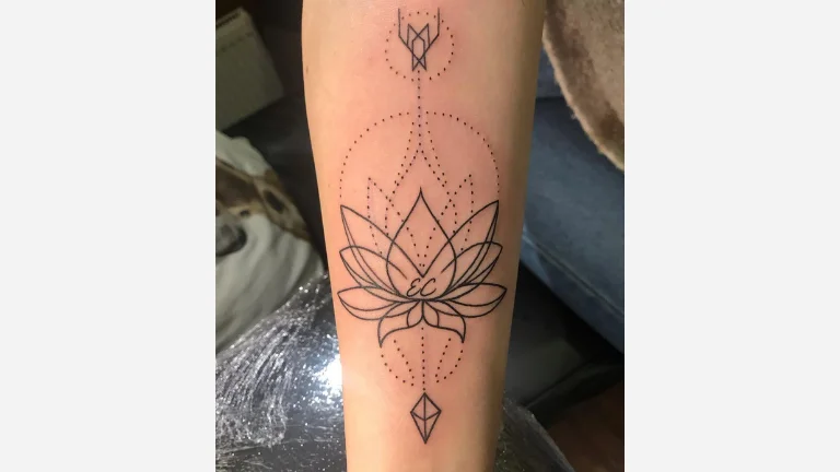 Geometric Lotus Flower