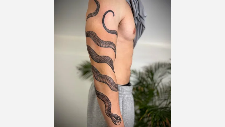 Snake Sleeve Tattoo