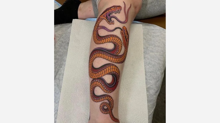 Snake Leg Tattoo