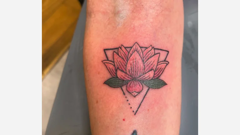 Triangle and Lotus Flower
