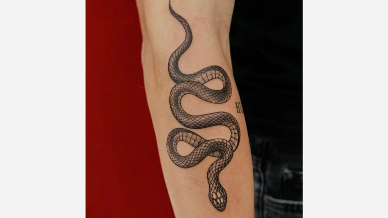 Man Snake Tattoo