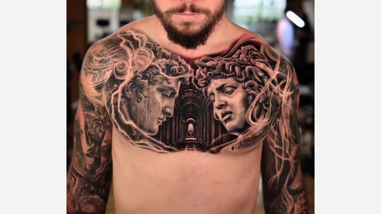 Chest Piece Tattoo