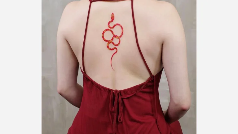 Red Snake Tattoo