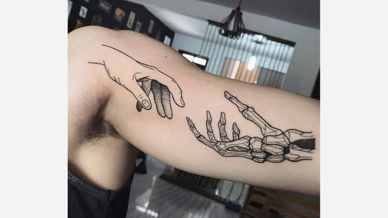 Half Skeleton Hand 