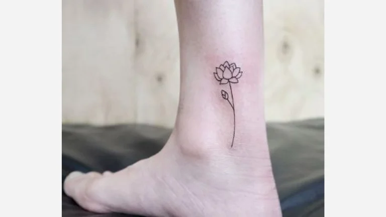 Stemmed Lotus Flower