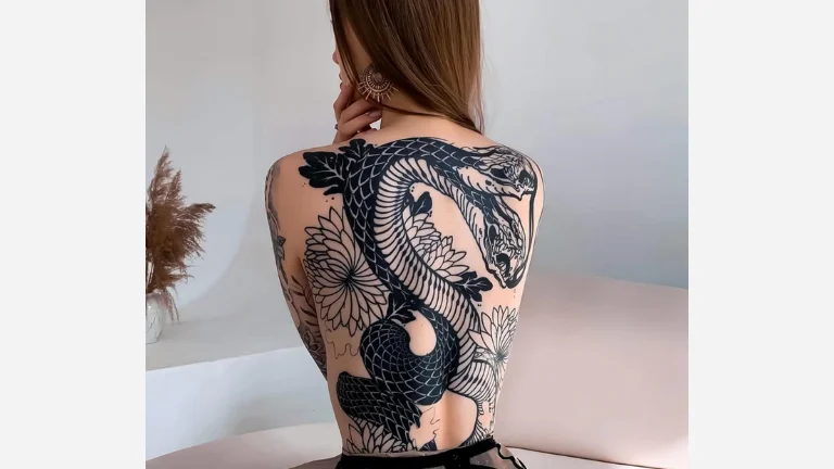 Japanese Snake Tattoo