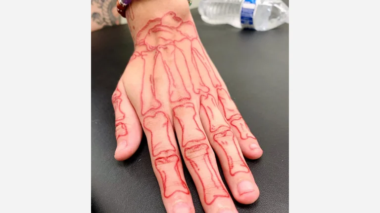 Red Skeleton Hand