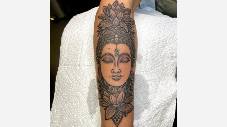 Buddha And Lotus Flower