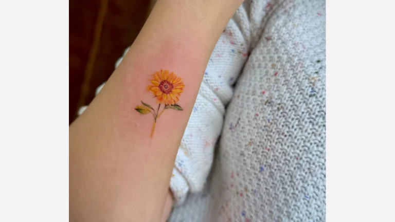 Small Sunflower Tattoo