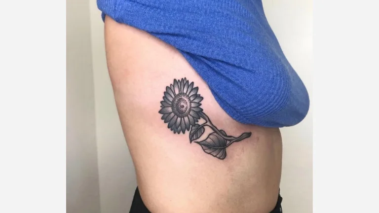 Black Sunflower design 